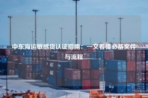 中东海运敏感货认证指南：一文看懂必备文件与流程