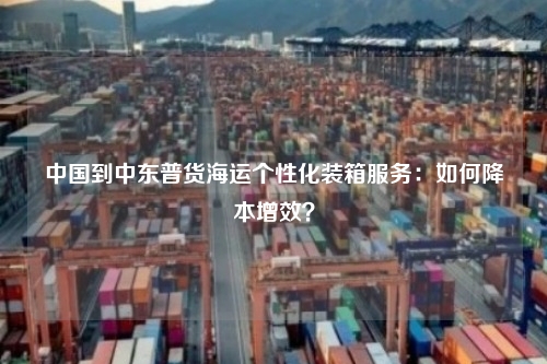 中国到中东普货海运个性化装箱服务：如何降本增效？