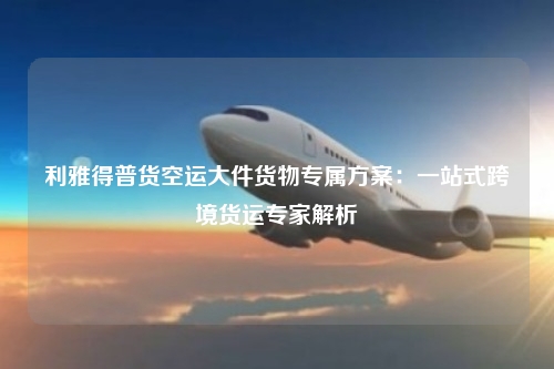 利雅得普货空运大件货物专属方案：一站式跨境货运专家解析