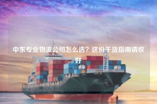 中东专业物流公司怎么选？这份干货指南请收好