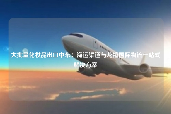 大批量化妆品出口中东:海运渠道与龙禧国际物流一站式解决方案