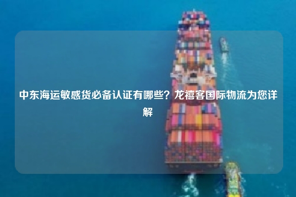 中东海运敏感货必备认证有哪些?龙禧客国际物流为您详解
