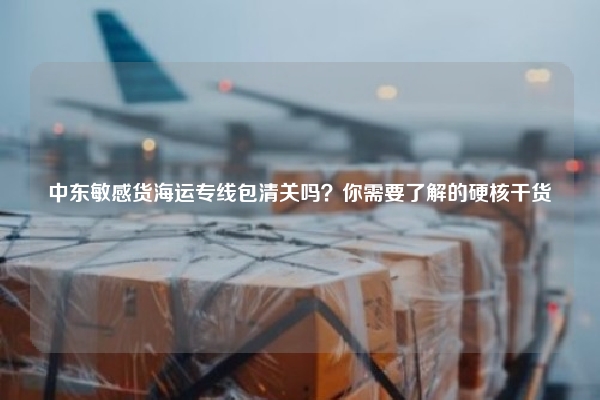 中东敏感货海运专线包清关吗?你需要了解的硬核干货
