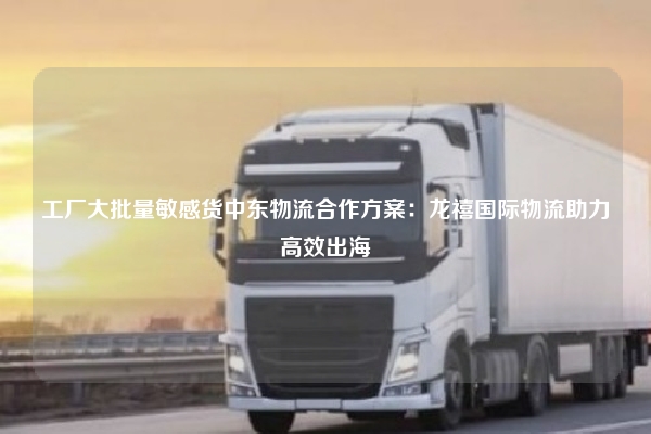 工厂大批量敏感货中东物流合作方案:龙禧国际物流助力高效出海