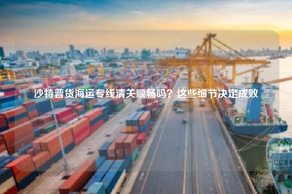 沙特普货海运专线清关顺畅吗？这些细节决定成败