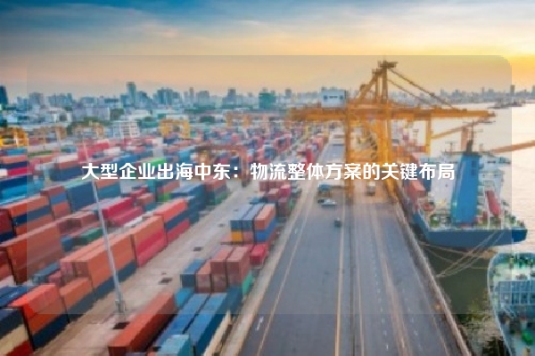 大型企业出海中东：物流整体方案的关键布局
