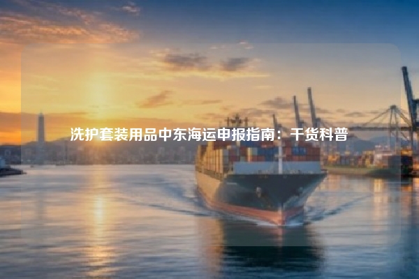 洗护套装用品中东海运申报指南：干货科普