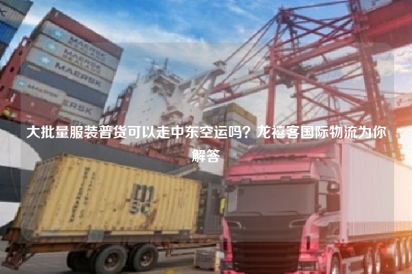 大批量服装普货可以走中东空运吗？龙禧客国际物流为你解答